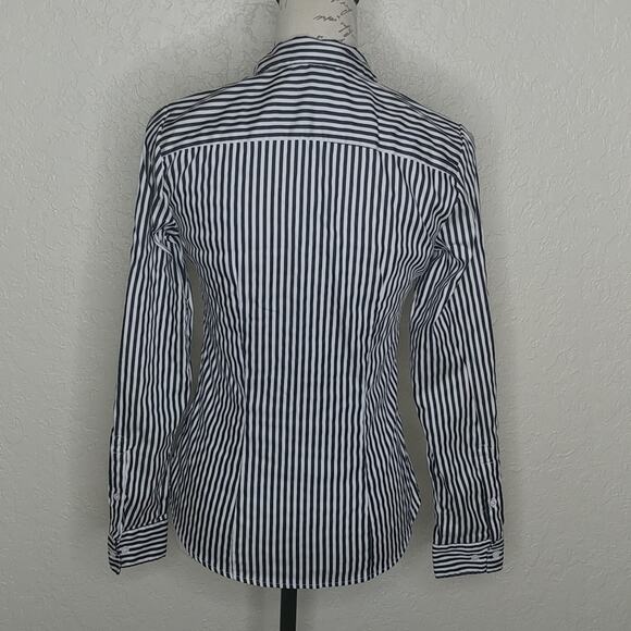 H&M Striped Button Front Shirt Size 4 - Picture 3 of 7